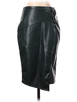 Kate Kasin Faux Leather Skirt (view 1)