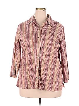 First Issue by Liz Claiborne 3/4 Sleeve Button-Down Shirt (view 1)