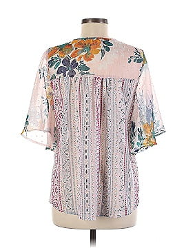 Fig and Flower Short Sleeve Blouse (view 2)