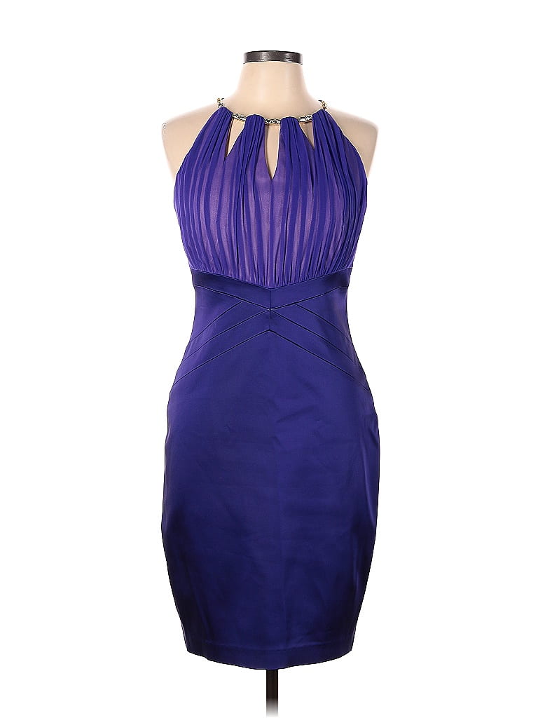 Jax Purple Cocktail Dress Size 10 - photo 1