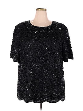 Candlelight & Champagne Short Sleeve Blouse (view 1)