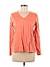 Lands' End 100% Supima Cotton Orange Long Sleeve T-Shirt Size M - photo 1