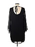A. Byer 100% Polyester Solid Black Casual Dress Size M - photo 2