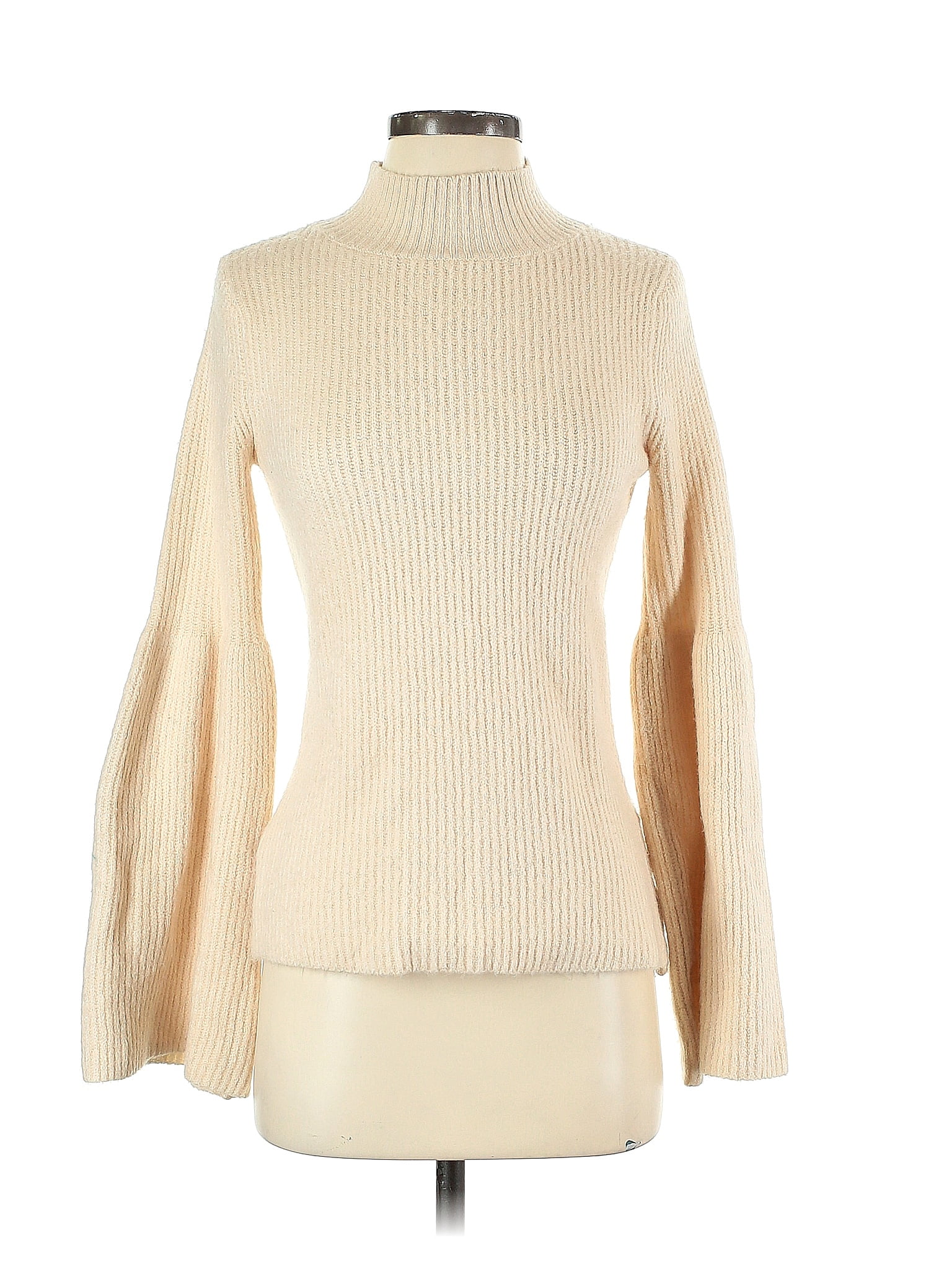 RACHEL RACHEL ROY Womens Ivory Textured Long Sleeve Crew Neck Sweater