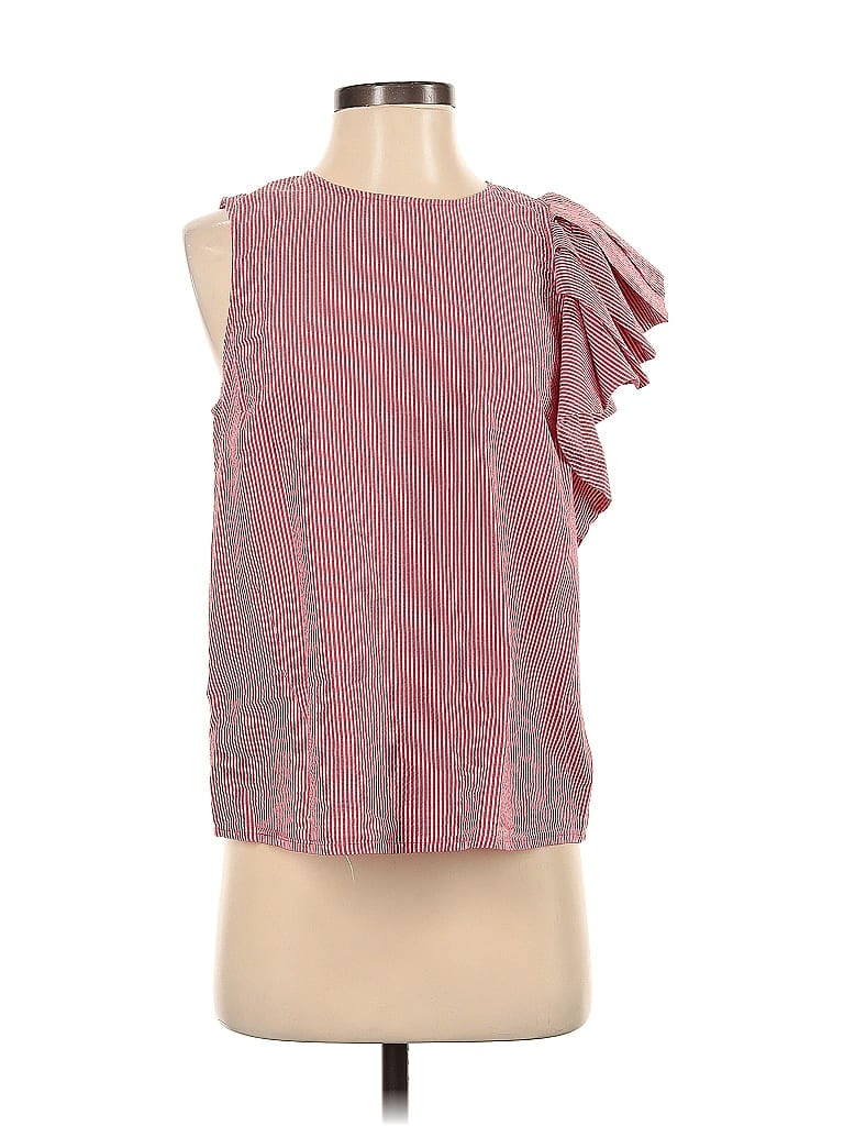 Who What Wear Pink Burgundy Short Sleeve Blouse Size S - photo 1