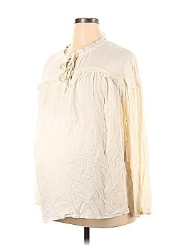 Jessica Simpson Maternity Long Sleeve Blouse (view 1)