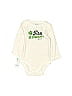 Carter's 100% Cotton Ivory Long Sleeve Onesie Size 6 mo - photo 1