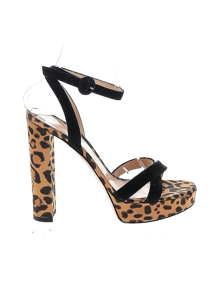 Gianvito Rossi Animal Print Leopard Print Brown Heels Size 38 (EU) - photo 1