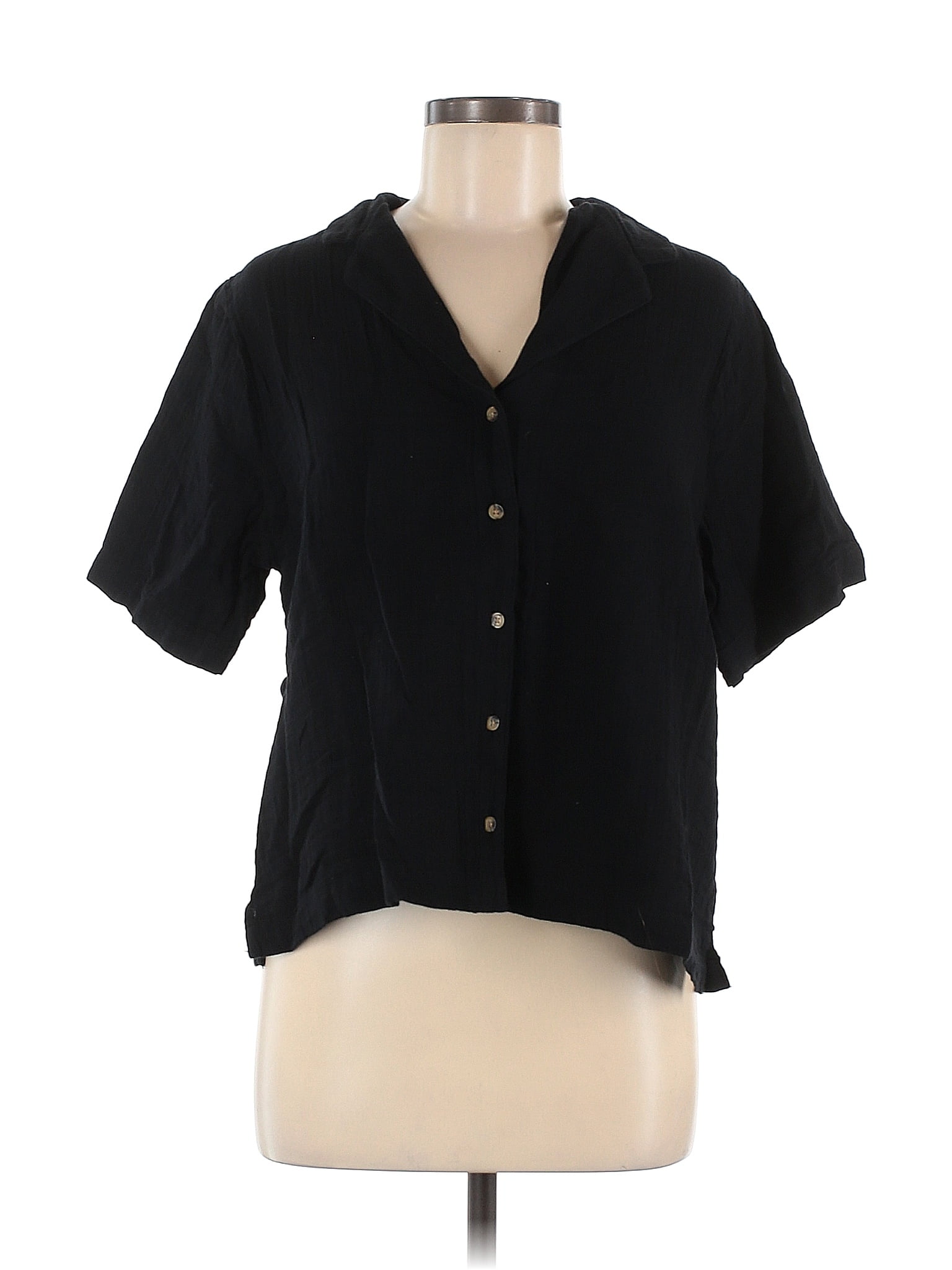 Chic Black Button Down Short Jacket | Great for Autumn Wear