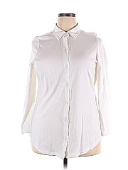 Jessica London Long Sleeve Button Down Shirt