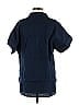 J.Crew 100% Linen Blue Short Sleeve Button-Down Shirt Size M - photo 2