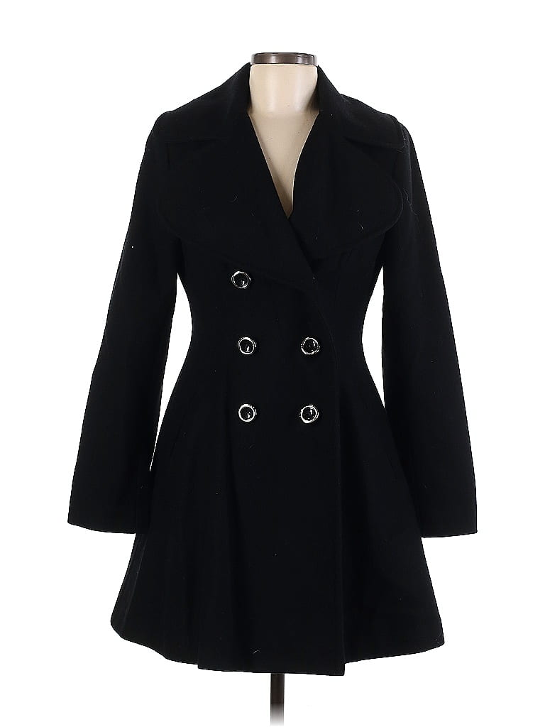 Jessica Simpson Black Wool Coat Size M - 72% off | ThredUp