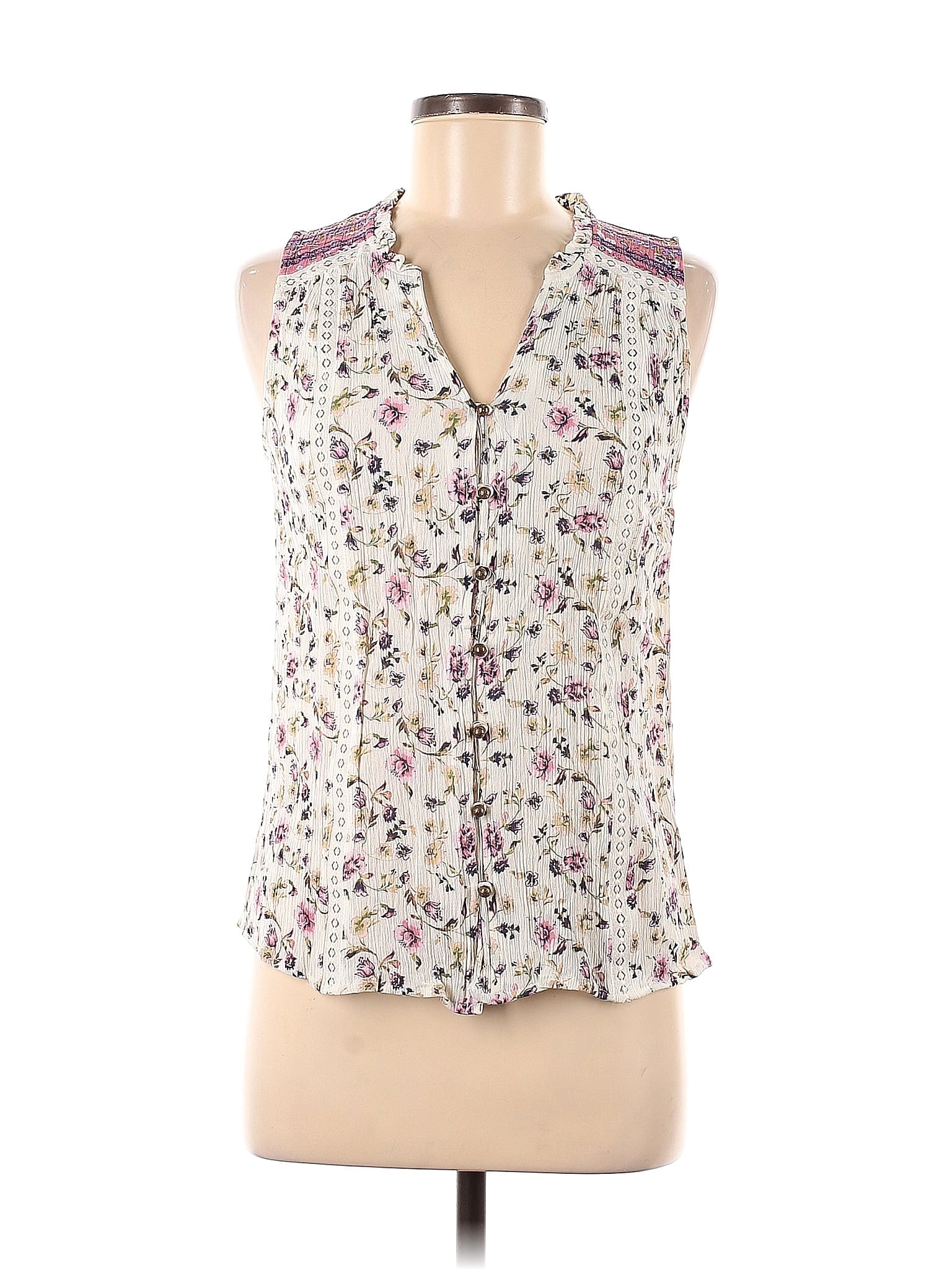 Blouse Sans Manches Belle + Sky Pour Femme - Taille M, Couleur Sarcelle, Excellent état