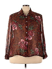 French Laundry Long Sleeve Silk Top