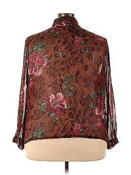 French Laundry Long Sleeve Silk Top (view 2)