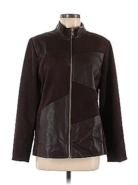 Belle By Kim Gravel Faux Leather Jacket (view 1)