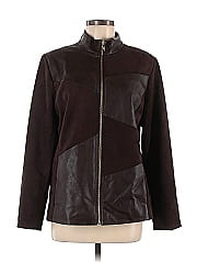 Belle By Kim Gravel Faux Leather Jacket