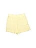 Ese O Ese 100% Linen Solid Grid Yellow Shorts Size S - photo 1