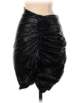 Oh Polly Faux Leather Skirt (view 2)