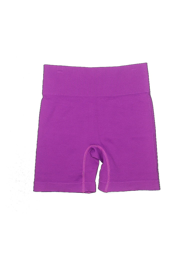 Unbranded Solid Purple Athletic Shorts Size M - photo 1