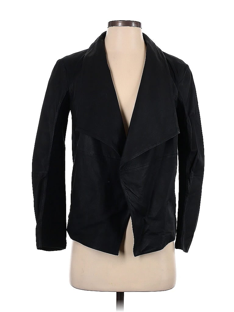 BB Dakota 100% Leather Black Blazer Size XS - photo 1