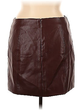 Bagatelle Faux Leather Skirt (view 2)