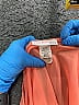 Agaci-Too 100% Polyester Orange 3/4 Sleeve Blouse Size L - photo 3