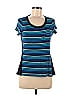 The Limited Stripes Blue Short Sleeve T-Shirt Size M - photo 1