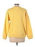 Exist Solid Yellow Pullover Sweater Size L - photo 2