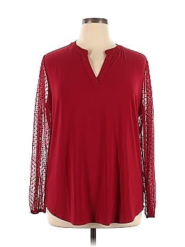 Black Label by Evan Picone Long Sleeve Blouse (view 1)