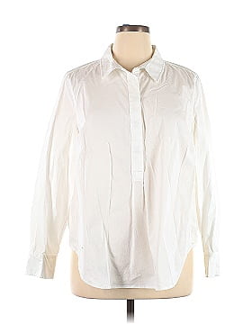 Universal Standard Long Sleeve Button-Down Shirt (view 1)