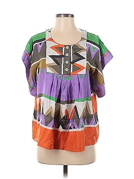 See By Chloé Short Sleeve Silk Top (view 1)