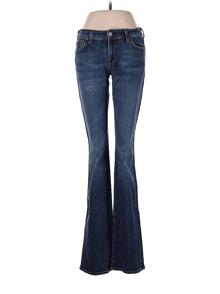 7 For All Mankind Stars Blue Jeans 29 Waist - photo 1