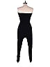 Heart & Hips Solid Color Block Black Jumpsuit Size L - photo 2