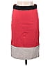 Amanda + Chelsea Solid Color Block Red Casual Skirt Size 8 - photo 1