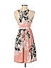 Bellamie Floral Motif Acid Wash Print Baroque Print Floral Tropical Pink Casual Dress Size S - photo 2