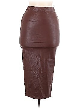 Naked Wardrobe Faux Leather Skirt (view 1)