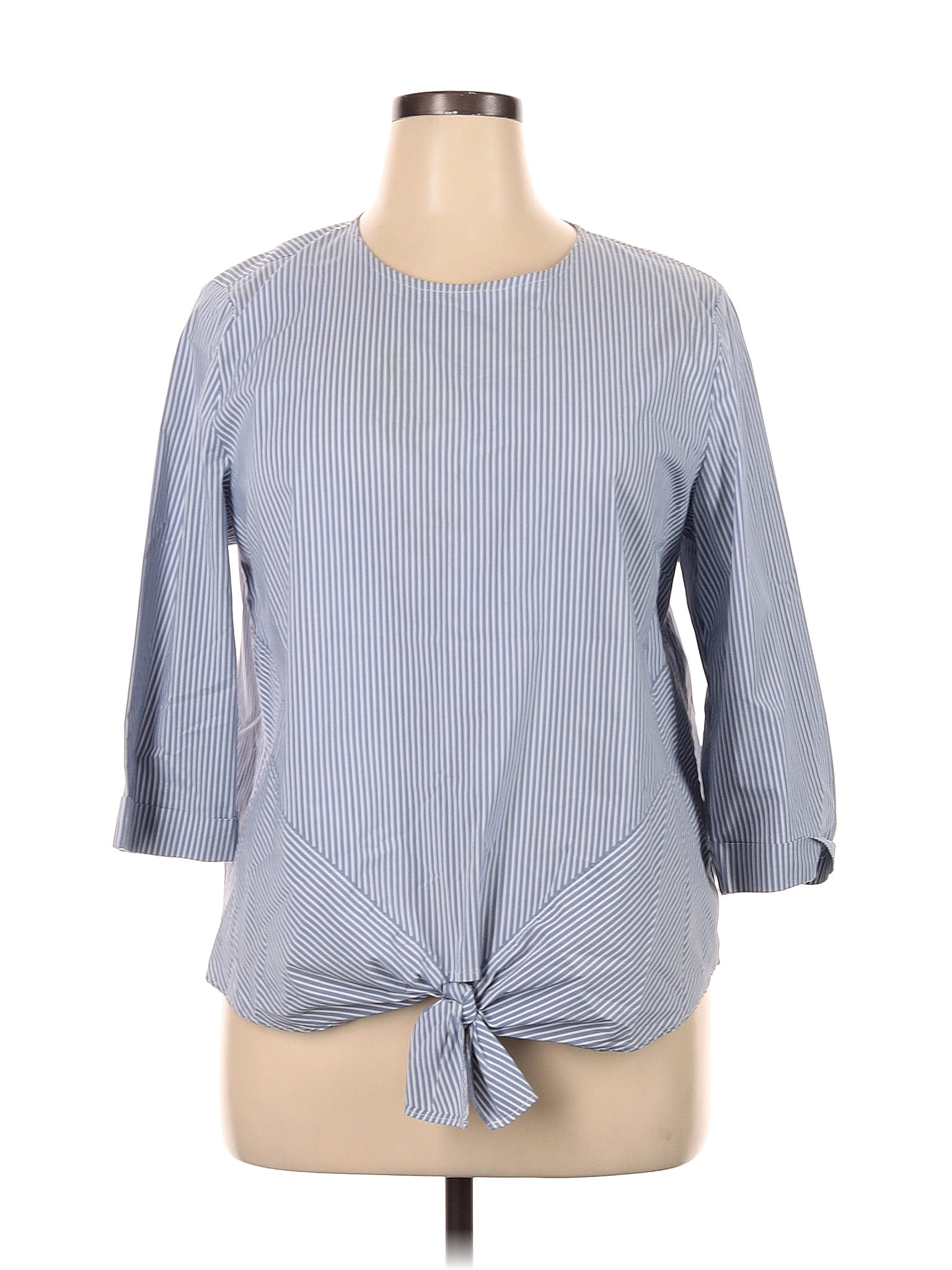 J.Jill Gray Long Sleeve Blouse Size XL - 74% off | ThredUp