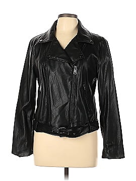 Elodie Faux Leather Jacket (view 1)