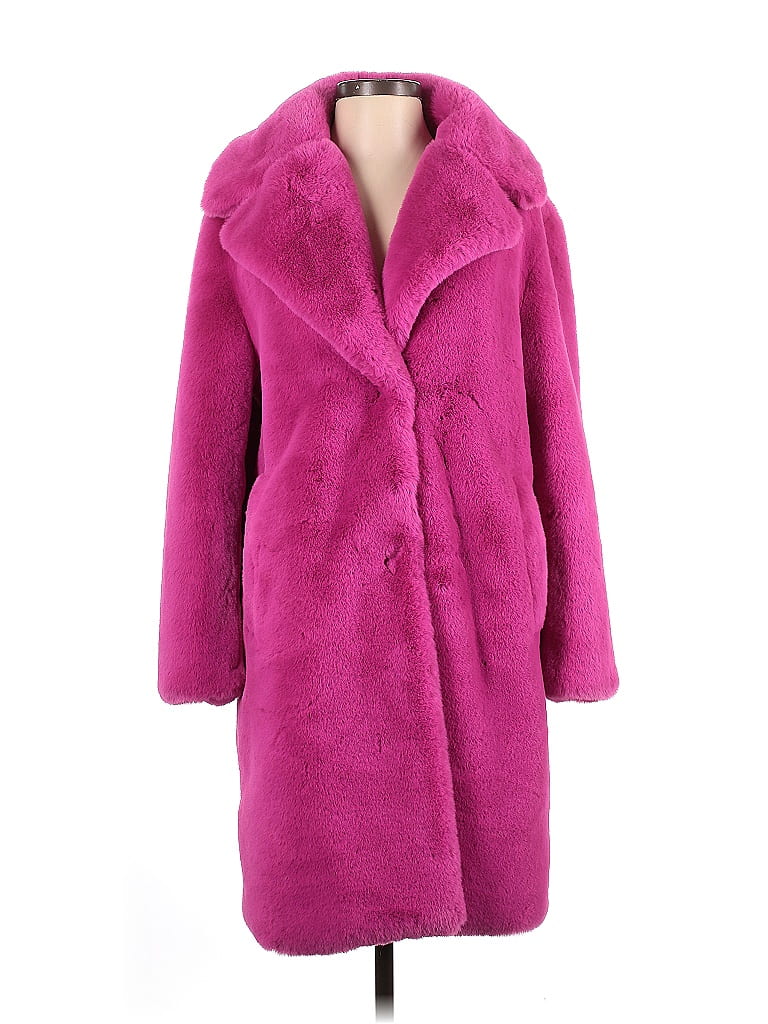 Bershka 100% Polyester Pink Coat Size S - photo 1