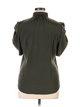 FRAME Short Sleeve Silk Top (view 2)