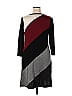 Jessica Howard 100% Acrylic Chevron-herringbone Graphic Color Block Burgundy Casual Dress Size 1X (Plus) - photo 2