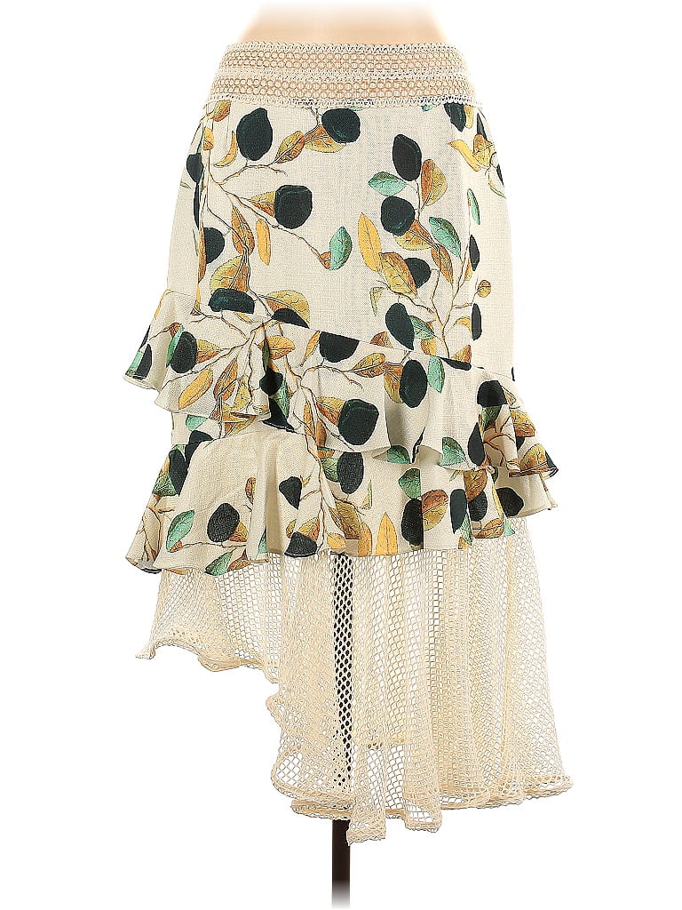 PatBO 100 Polyester Ivory Casual Skirt Size 12 40 off ThredUp
