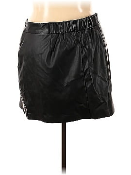 The Drop Faux Leather Skirt (view 2)