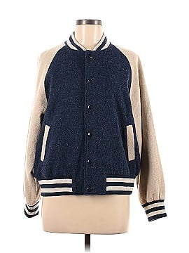 The Great. RARE FIND: fully line varsity bomber jacket, lightweight wool (view 1)