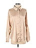 Lane 201 Solid Tan Long Sleeve Blouse Size S - photo 1