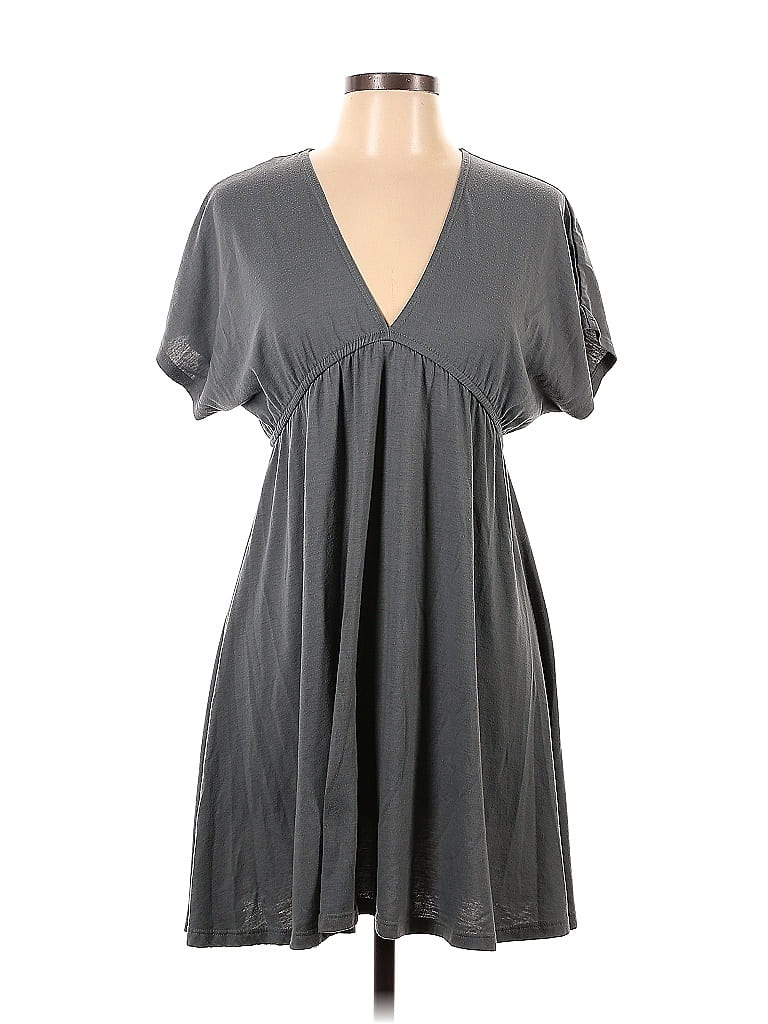 Mossimo Supply Co. Solid Gray Casual Dress Size L - photo 1