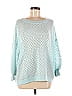Alice + Olivia Teal Cashmere Pullover Sweater Size L - photo 1