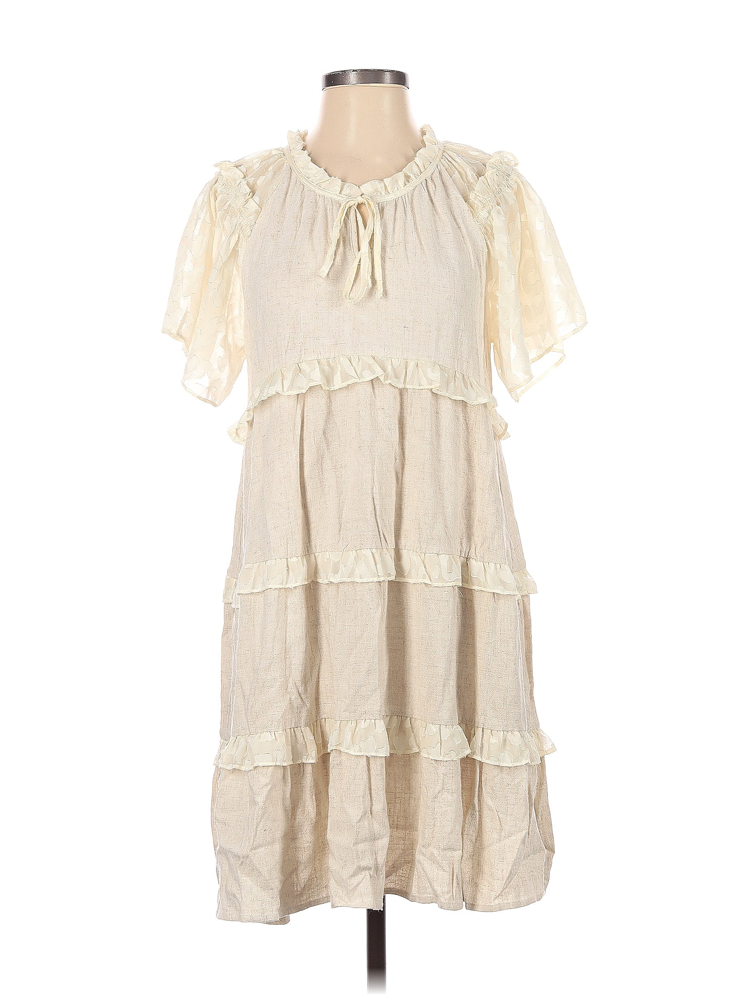 Umgee Ivory Casual Dress Size S - 58% off | ThredUp