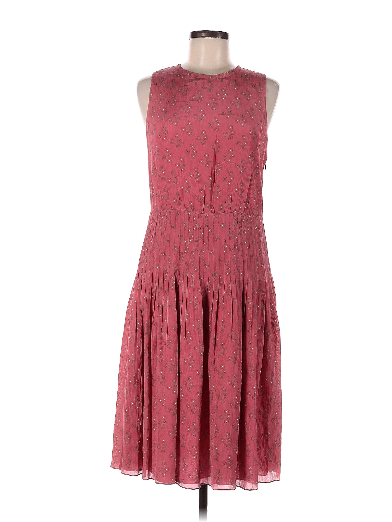 Tocca 100% Silk Jacquard Marled Pink Casual Dress Size 8 - 81% off ...